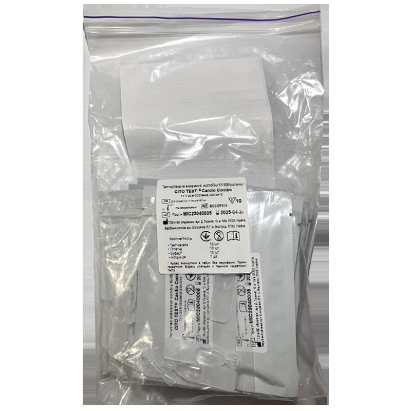 Тест-система на визначення міоглобіну/КК-МФ/тропоніну І CITO TEST Cardio Combo